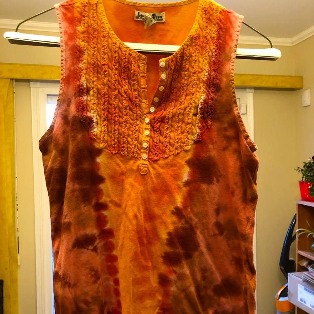 Vintage Lucky Brand Tie-dye Tank S
